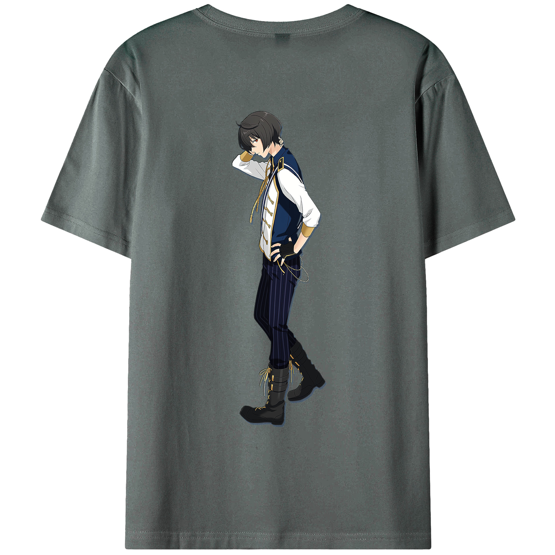 あんさんぶるスターズ! Ensemble Stars 綿100％ メンズ半袖Tシャツ（バックプリント） 通気性